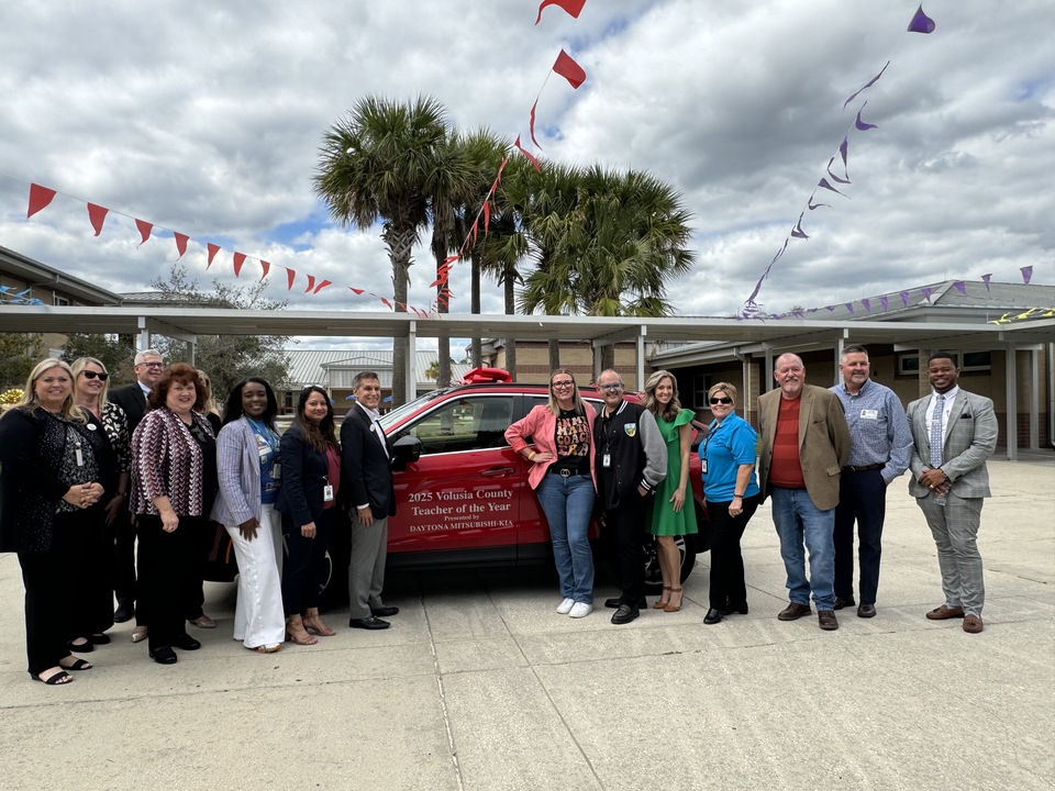 Teacher of the Year Handed Keys to a New Car